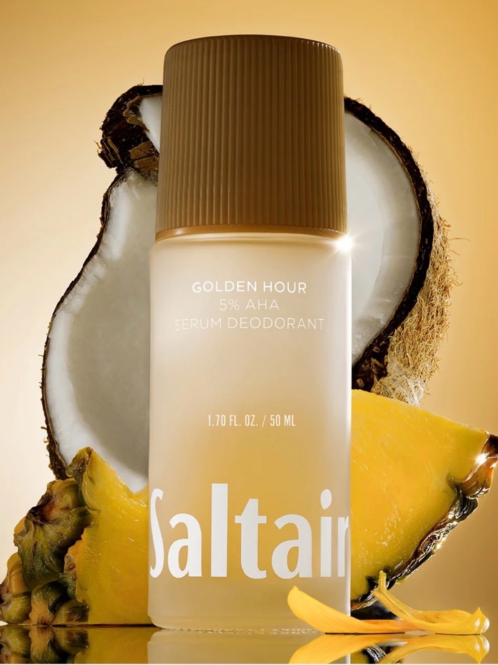 Saltair Golden Hour 5% AHA Serum Deodorant 48hr protection BNWOT